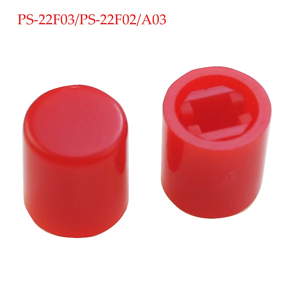 PS-22F03 Right Angle PCB Latching Push Button Switch with Cap DPDT Double Pole Self/No-Locking Key Power Switches 6Pin A03: 4XL / GRAY