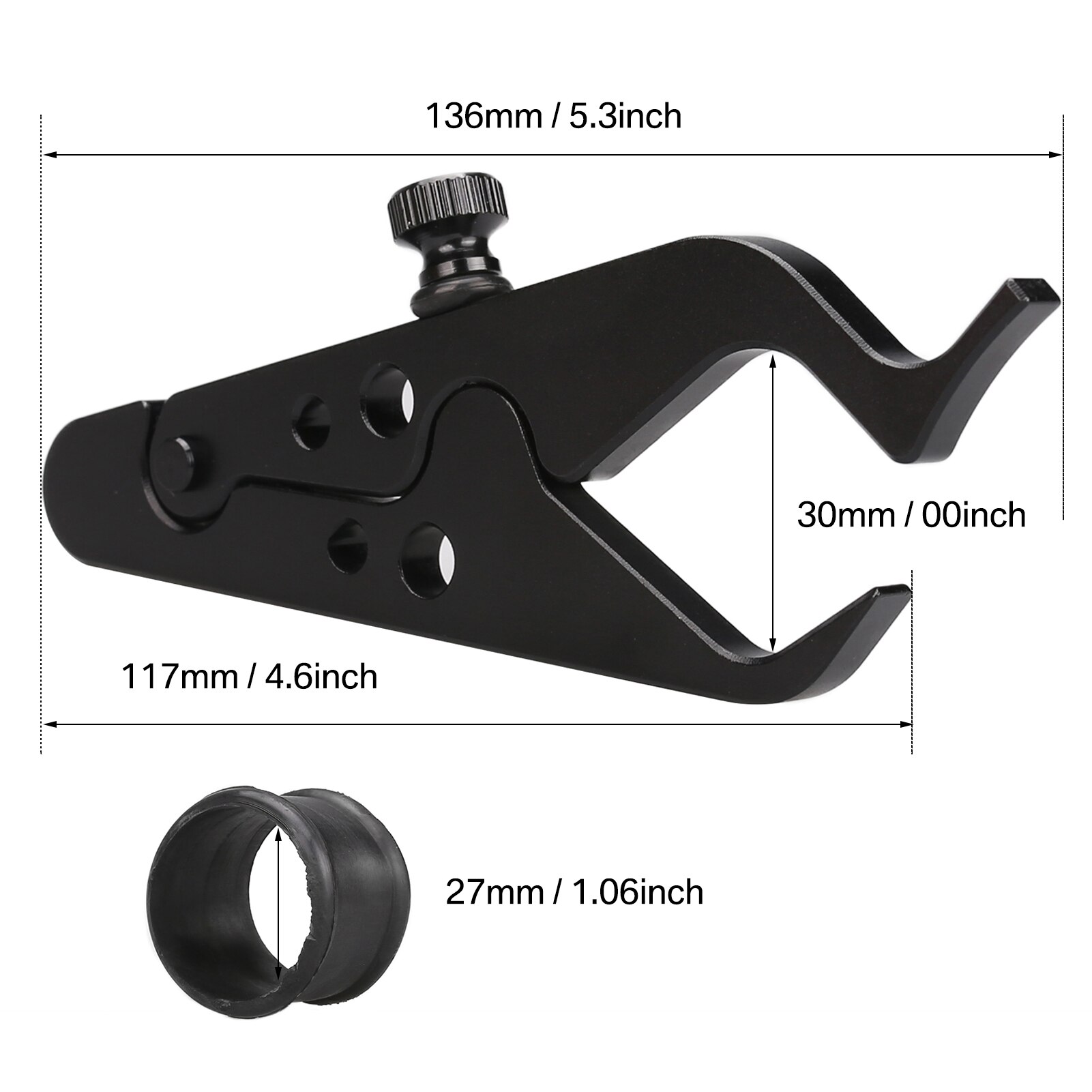 Universal Black Throttle Lock 6061-T6 Aluminum&amp;Rubber Cruise Motorcycle Cruise Control Assist Retainer Grip Brake Rotor Locks