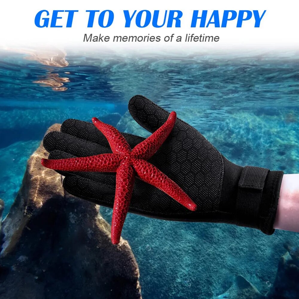 Gants de combinaison de plongée sous-marine en néoprène antidérapant thermique, 3mm, gants de surf pour la pêche sous-marine, la natation, le Rafting, le kayak
