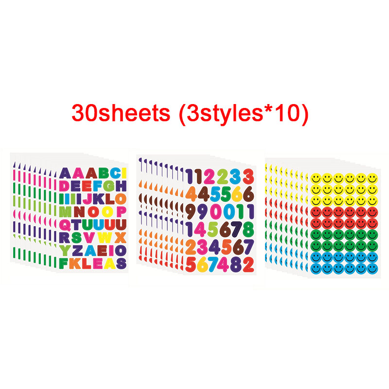 10-blad lachend gezicht stickers schattig notebook laptop portret stickers glimlach ster brief beloning sticker klassiek speelgoed voor kinderen cadeau: Champagne