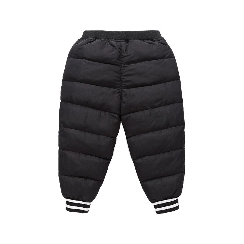 pantalon en coton pour enfants petits et moyens enfants couleur bonbon ouvert entrejambe léger et mince vers le bas pantalon en coton: Black / 90cm