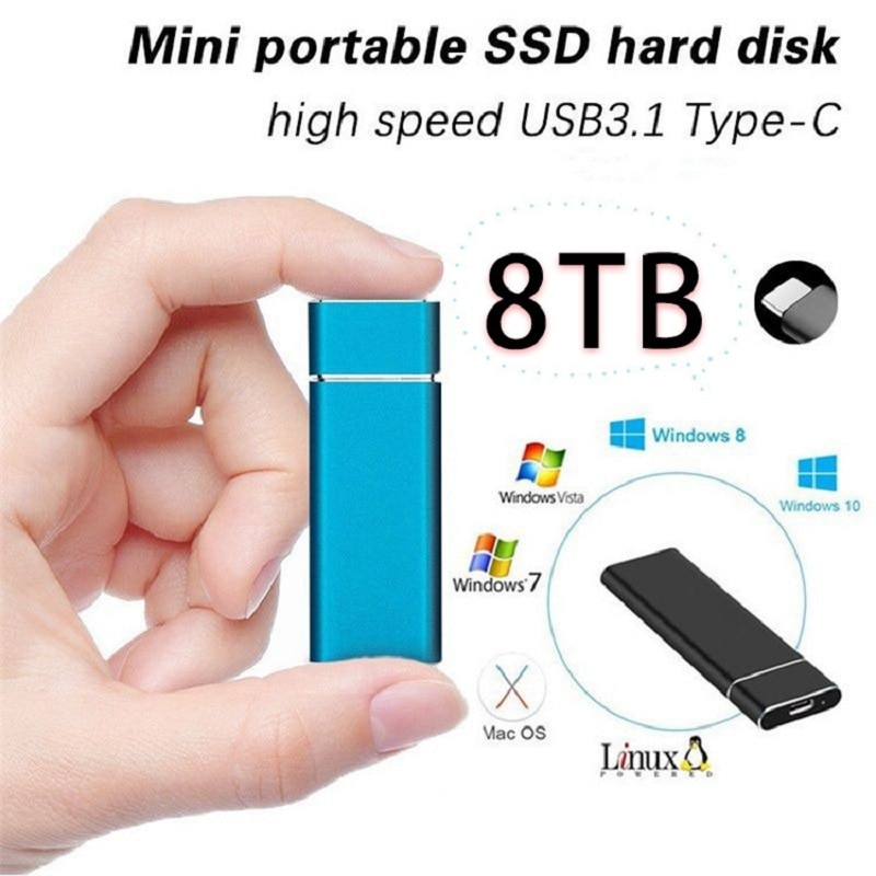 SSD M.2 External Hard Drive Portable Hard Drive HD Externo HD 1TB 2TB 4TB USB3.0 storage ssd externe hdd 8tb 4tb ssd external