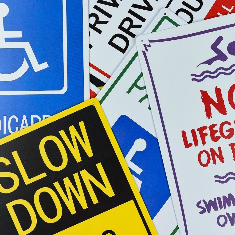 2-Pack No Parking Sign Private Property Sign Violators Will Be Towed Sign UV Printed, Easy to Mount