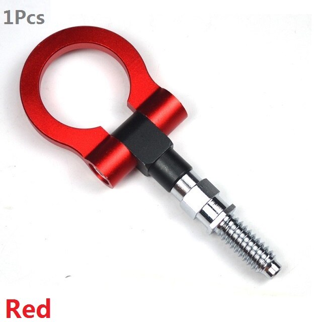 Towing Bars Aluminum Alloy Modified Front Bumper Universal Trailer Hook Round Trailer Pull Ring 2020NEW Accessories: Red