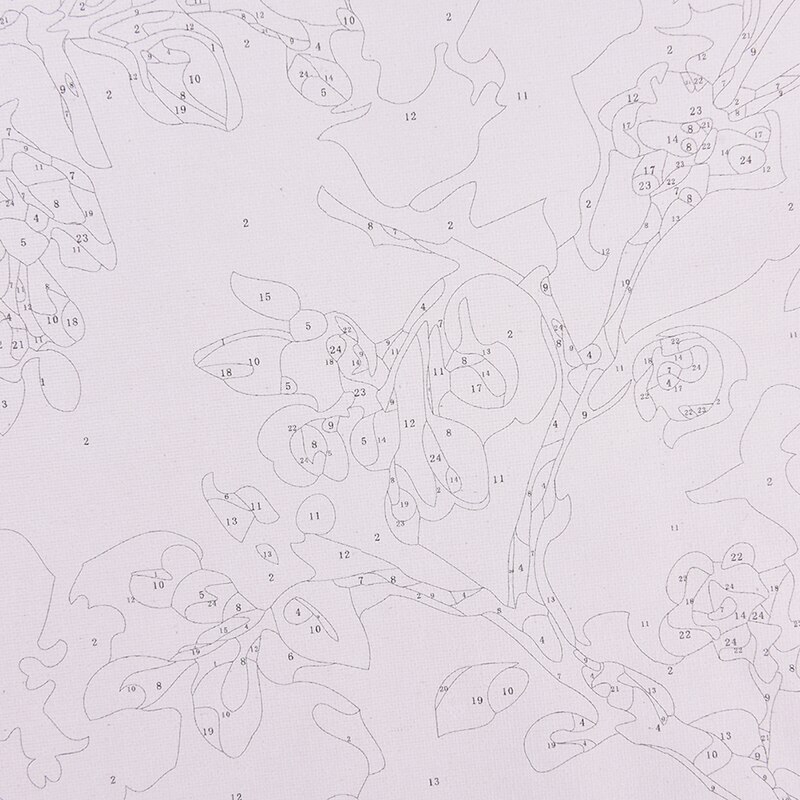 Birds With Flower DIY Oil Painting Paint By Number Kit Painting Arts Craft