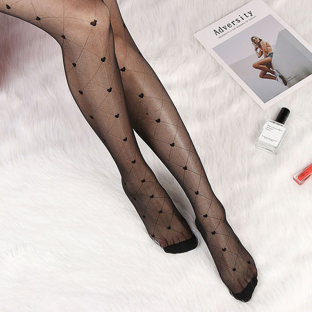 Medias con estampado de lunares para mujer, medias sexys de malla de rejilla sin costuras de nailon, negro y blanco, medias de seda para discoteca: Verde militar