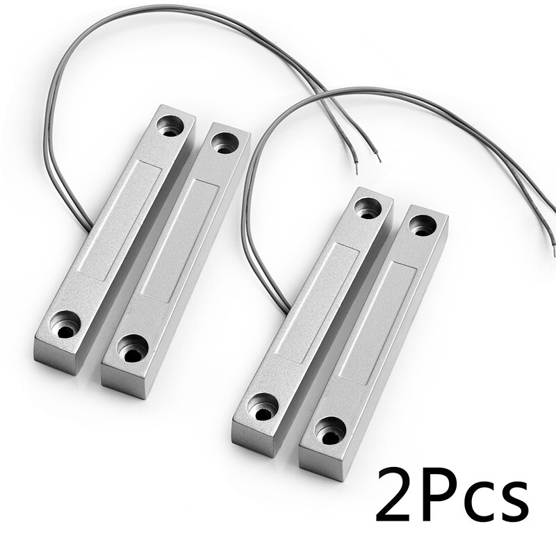 For wired alarm system NC Normally Close Home Alarm System Surface Mounted Wired Metal Iron Gate Magnetic Contact Switch MC-58