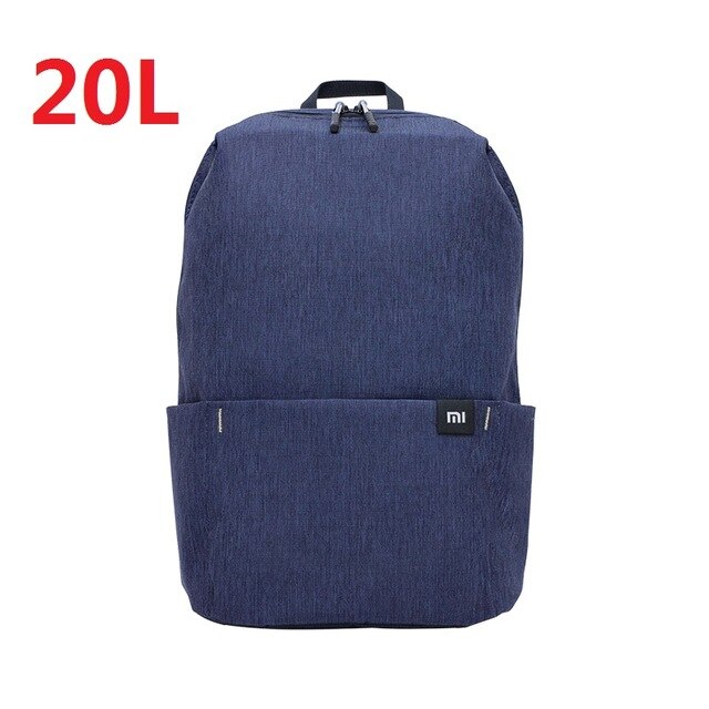 Xiaomi mochila original de 20l, mochila impermeável colorida de esportes, bolsa de peito unissex, mochila pequena de viagem para acampamento, bolsa de armazenamento para homens e mulheres: Dark Blue -- 20L