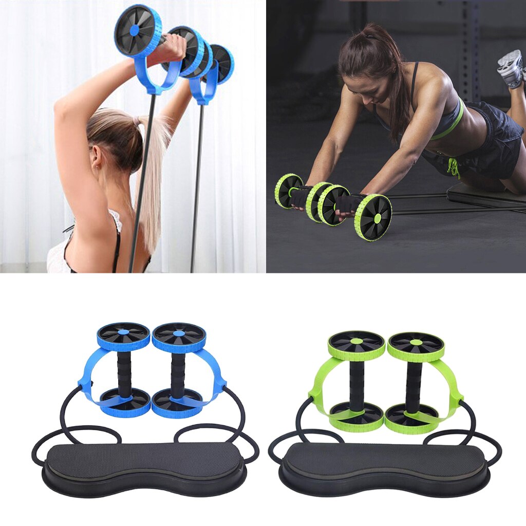 Roue à roulettes Ab avec équipement d'entraînement d'exercice de entraîneur de muscles abdominaux Mat