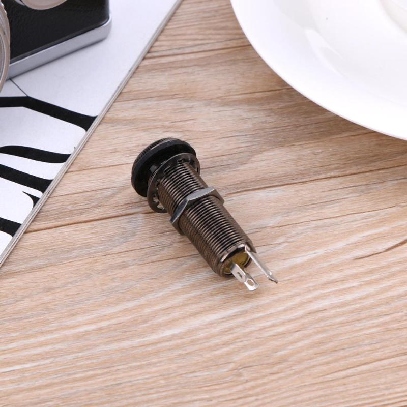 1pcs Long Threaded Stereo Brown Copper Output Jack... – Grandado