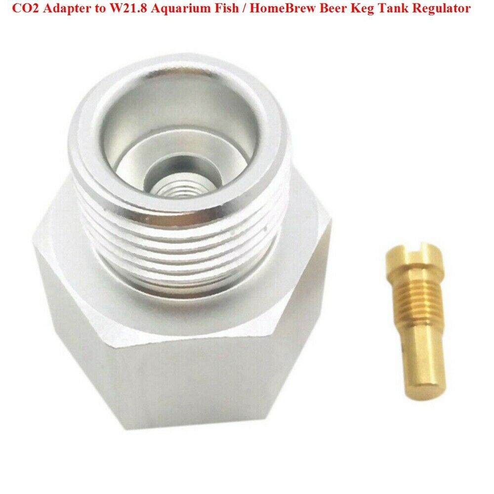 Replacement Homebrew Beer Keg Aquarium Tank Regulator for SodaStream CO2 Adapter to W21.8 Aluminum Easy Installation PM0187