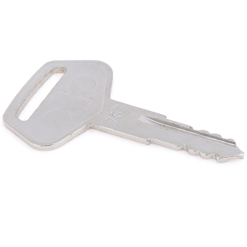1pc Equipment Tractor Plant Key Excavator Loader Starter Replacement For Komatsu 787 Stainless Steel 55mm