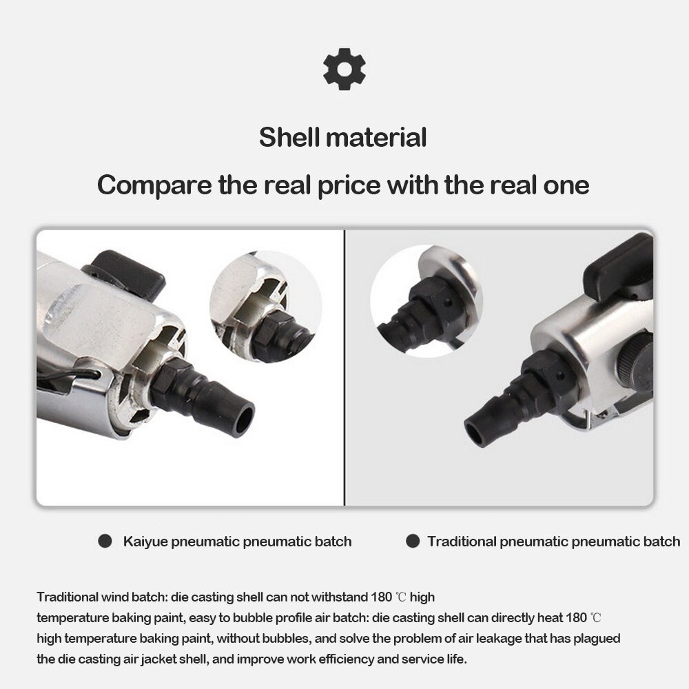 1/4" Pneumatic Air Screwdriver Straight Hand Industrial 55Nm Pneumatic Drill 11000rpm Reversible Screw Driver Pneumatic Tools