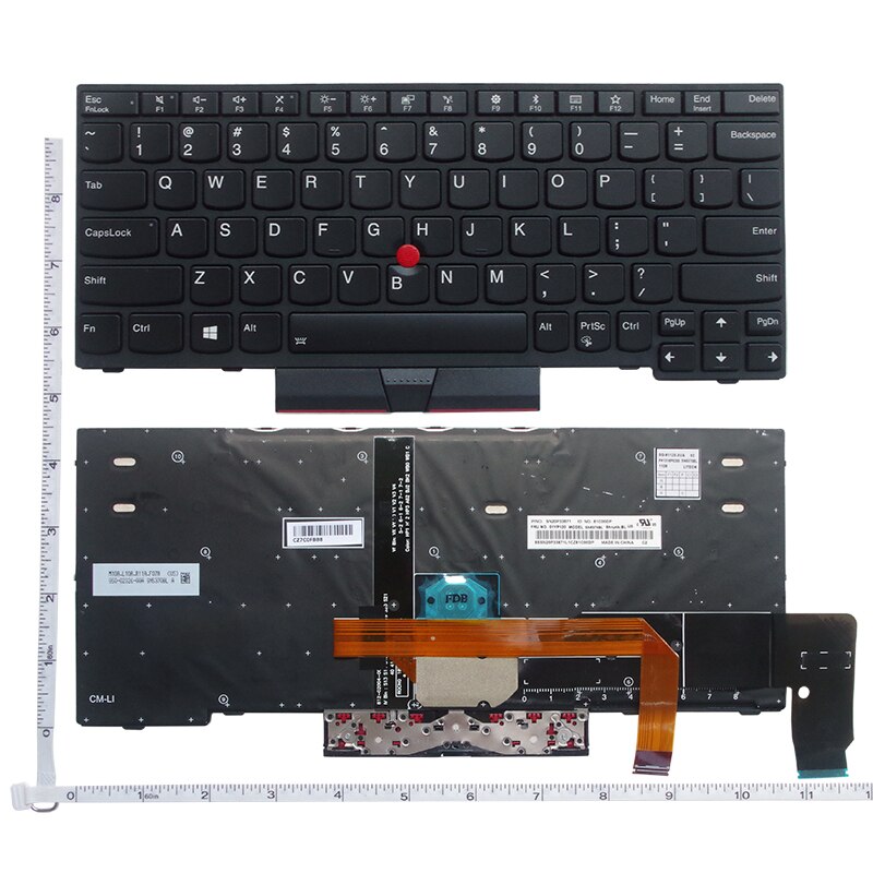 US keyboard For Lenovo ThinkBook X280 A285 X390 X395 S2 5th Gen/S2 Gen 6/L13/X13/X13 Gen1/x13 Gen2/S2 5TH GEN/ X13 Gen1: WHITE