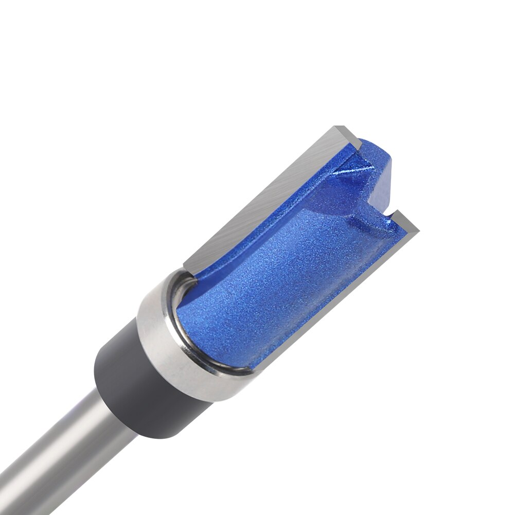 1 stk 1/4 i 6mm skaft fres fres trimming trebearbeiding fres doble blader