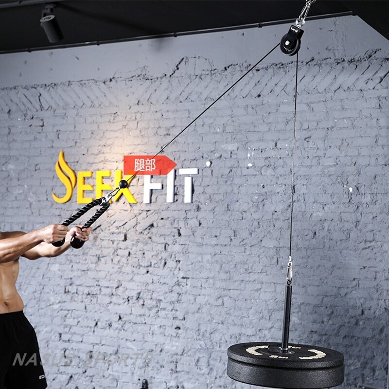 Fitness Dumbbell barbell Loading Pin Home Gym Diy Pulley Cable System Attachment Weight Lifting Plates Weight-bearing Bracket F2