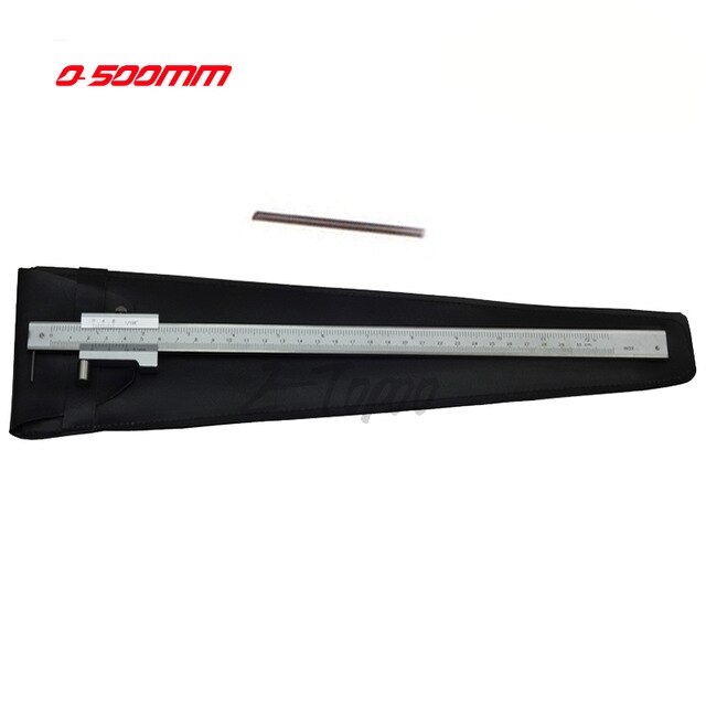 0-200mm 0-300mm 0-400mm 0-500mm rustfrit stål parallel markering vernier caliper med hårdmetal scribermærkning værktøj: 0-500mm