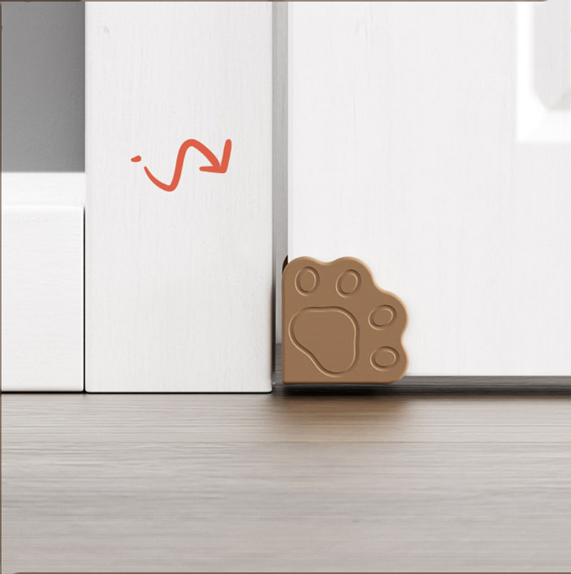 Narożnik drzwiowy ochraniacz na krawędzie nowy słodki kociak łapa silikon bezpieczeństwo dla dziecka ochrona przed dziećmi meble dziecięce bezpieczeństwo