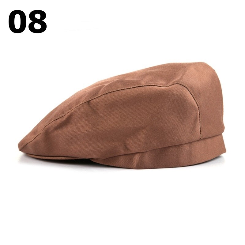12 farver stribet kokkehat hoteluniform madlavningshatte catering restauranthat arbejdstøj hat afslappet bløde kasketter 56-58cm: 08