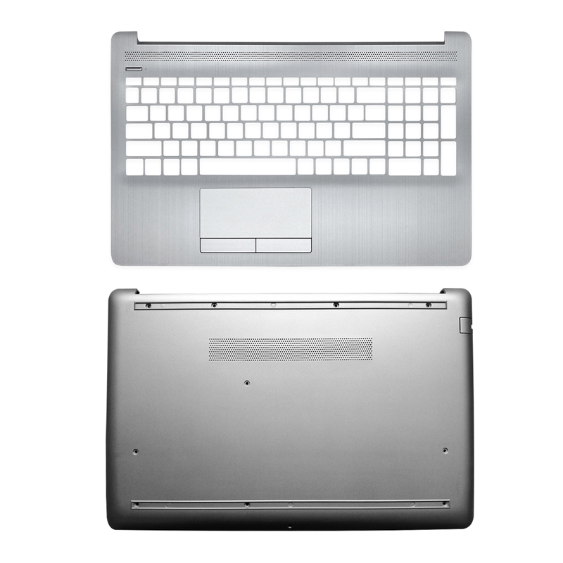 Nowy LCD do laptopa tylna pokrywa/pokrywa przednia/zawiasy/podparcie dłoni/dolna obudowa do HP 15-DA 15-DB 250 G7 255 G7 Top Case srebrny L20434-001