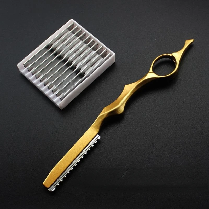 Veilig Dunner Scheermes Salon Kappers Schaar Scheermes Shear Haar Snijder Roterende Kapper Haar Knippen Mes Dunner Scheermessen 10-Blade