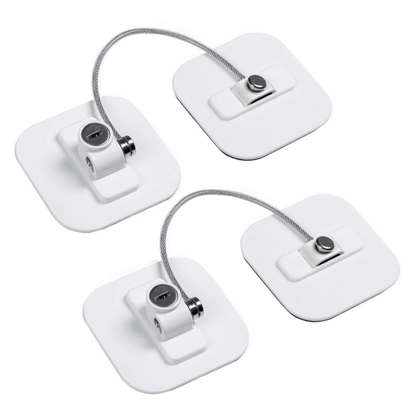 Koelkast Lock, Koelkast Sloten, Vriezer Slot Met Sleutel Voor Kind Veiligheid, Sloten Om Lock Koelkast En Cabinets-2Pack: Default Title