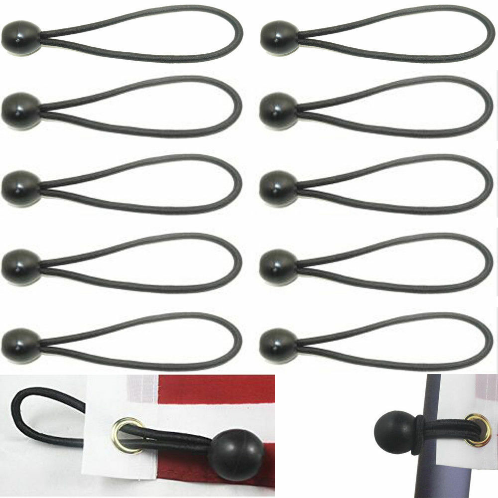 Attache élastique de drapeau à Clip pour poteau de drapeau, pour attacher des chaussettes à vent suspendues et drapeau aux poteaux