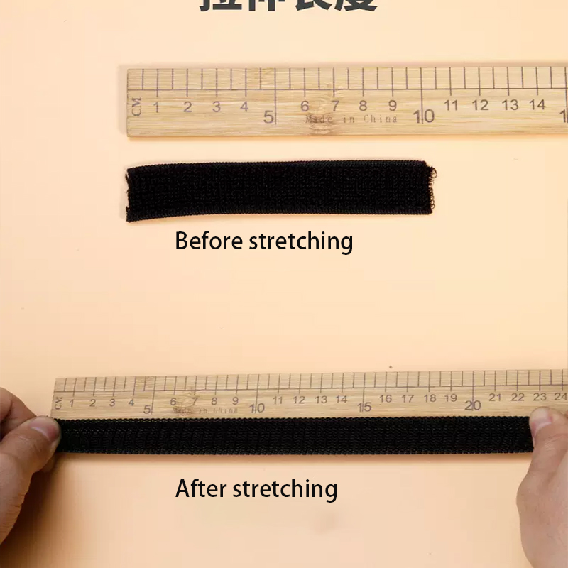 Nylon Elastische Lusband - 2 Yards - Zelfklevende Klittenband Straps - Hittebestendig, Eco-Vriendelijk