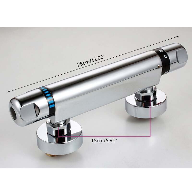 Thermostatic Shower Faucet Mixing Valve Wall Mounted Control Valves for Home Bathroom Bathtub Shower Faucet Cold Adjustable