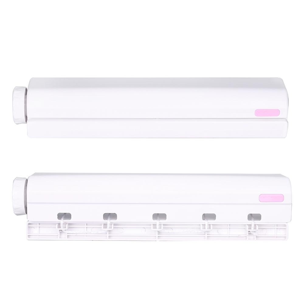 Retractable Indoor Clothes Hanger Rope Wall Mounted Hanger Drying Towel Rack Flexible Clothesline Bathroom Clothes Dryer