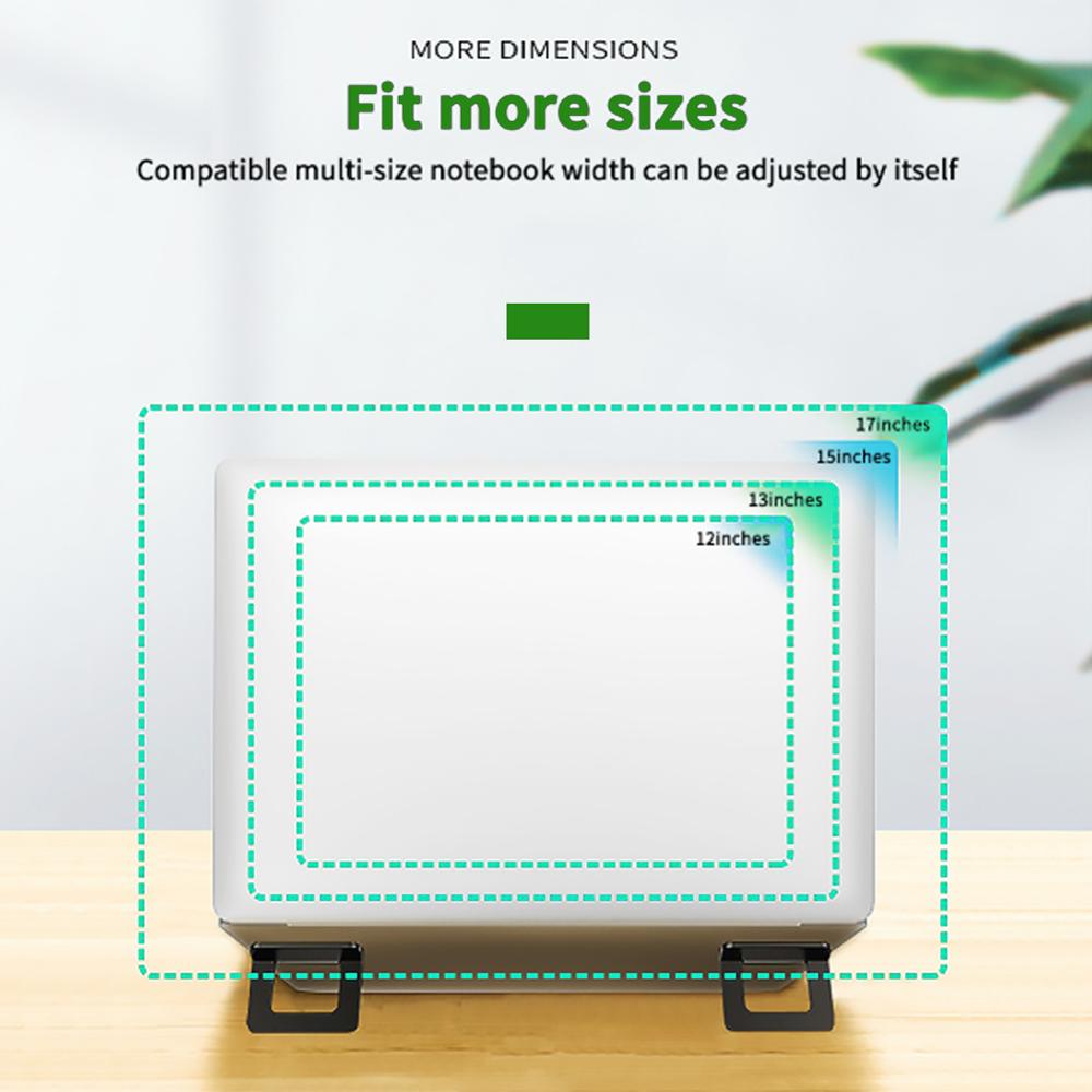 2 Pcs Adjustable Invisible Laptop Holder Mini Portable Cooling Stand Foldable Multifunctional Holder 1Pair for Laptop Notebook