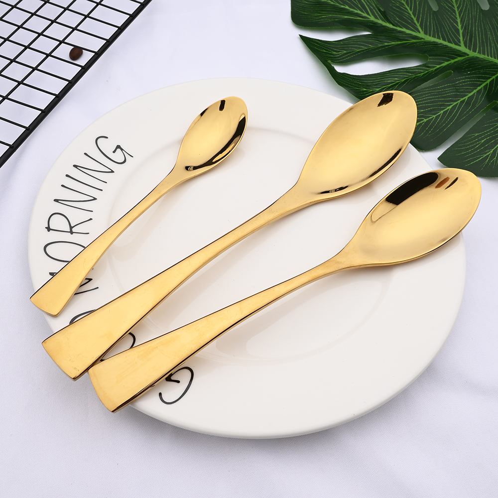 1/2/4Set 18/10 Stainless Steel Flatware Set Silver Dinnerware Dinner Knife Fork Dessert Spoon Cutlery Food Tableware