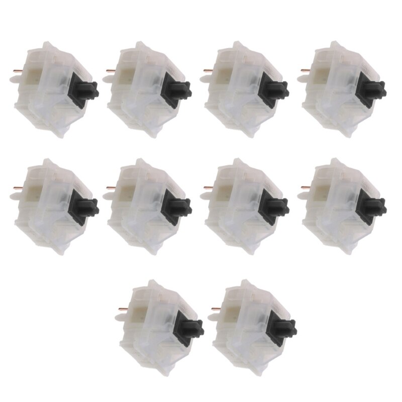 10pc Gateron Switches 5Pin Milky Yellow Switch for Mechanical Keyboard GK61 GK64 35EA: 3