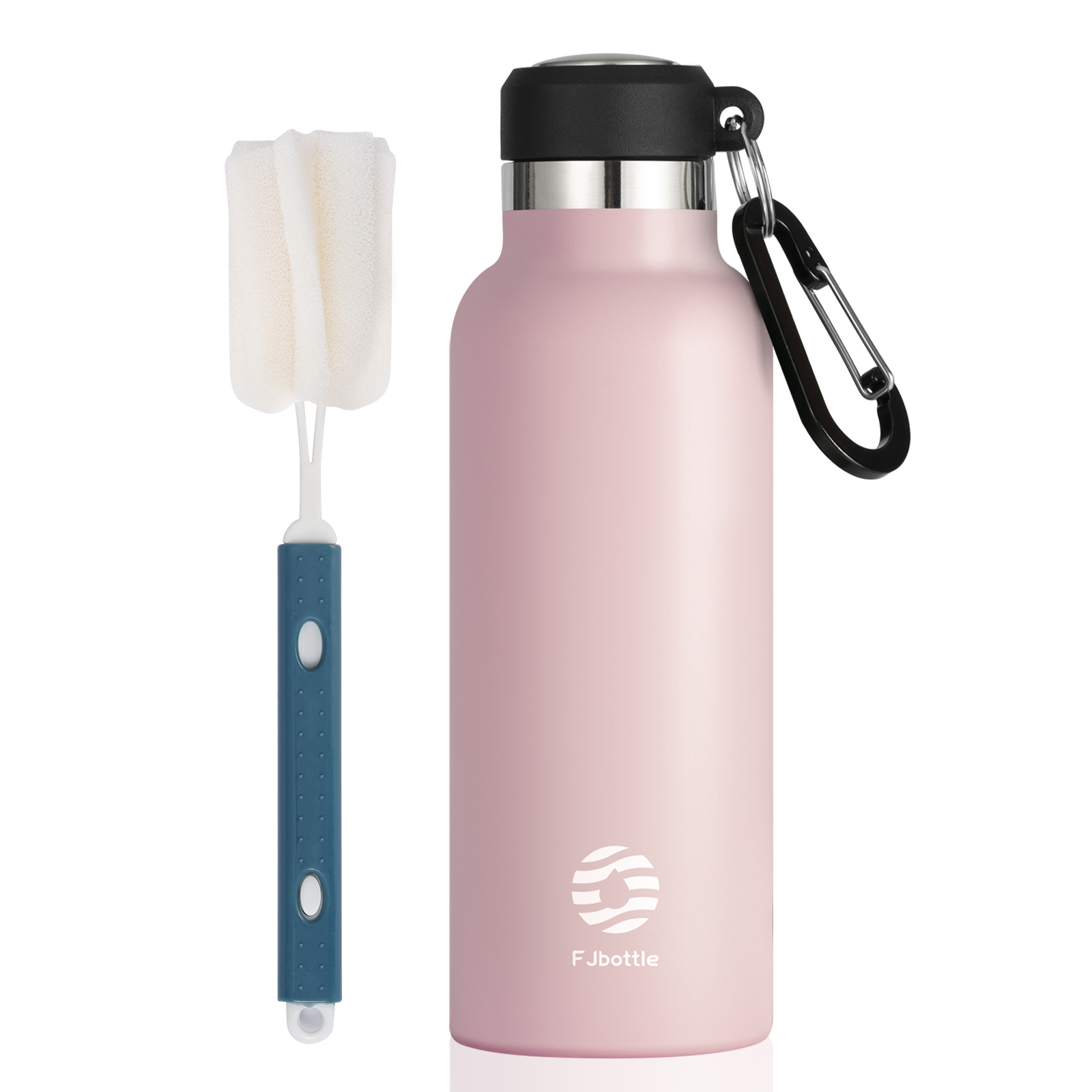 FEIJIAN Termo Botella de agua portátil Taza térmica de acero inoxidable Frasco a prueba de fugas Mini 500 ML/600 ML: Rosa / 500-1.000 ml