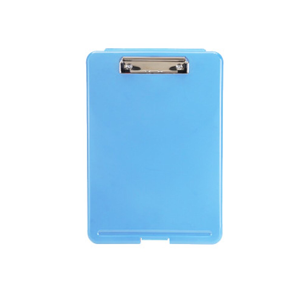 A4 Clipboard Filing Storage Case Multifunctional Campus File Office Workplace Family Office Desktop Organizing Supplies: Sky Blue