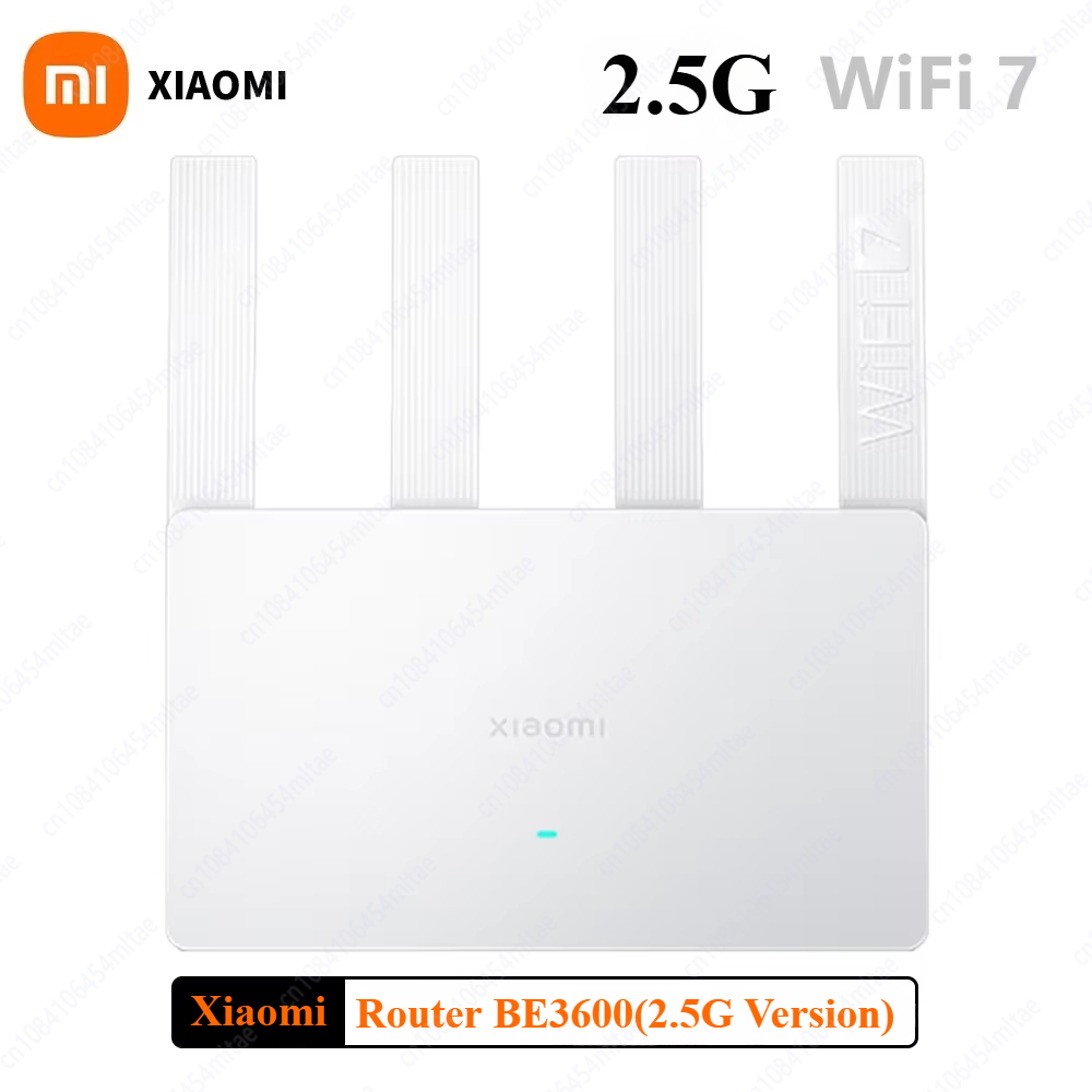 Xiaomi Router BE3600 WiFi7 Duan Bands 2.4/5GHz 160Mhz 3570Mbps Mesh Networking Gaming Acceleration 2.5G Ethernet Port