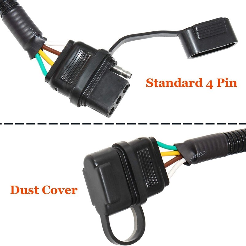 4-Pin Trailer Wiring Harness T-Connector Towing Ha... – Vicedeal
