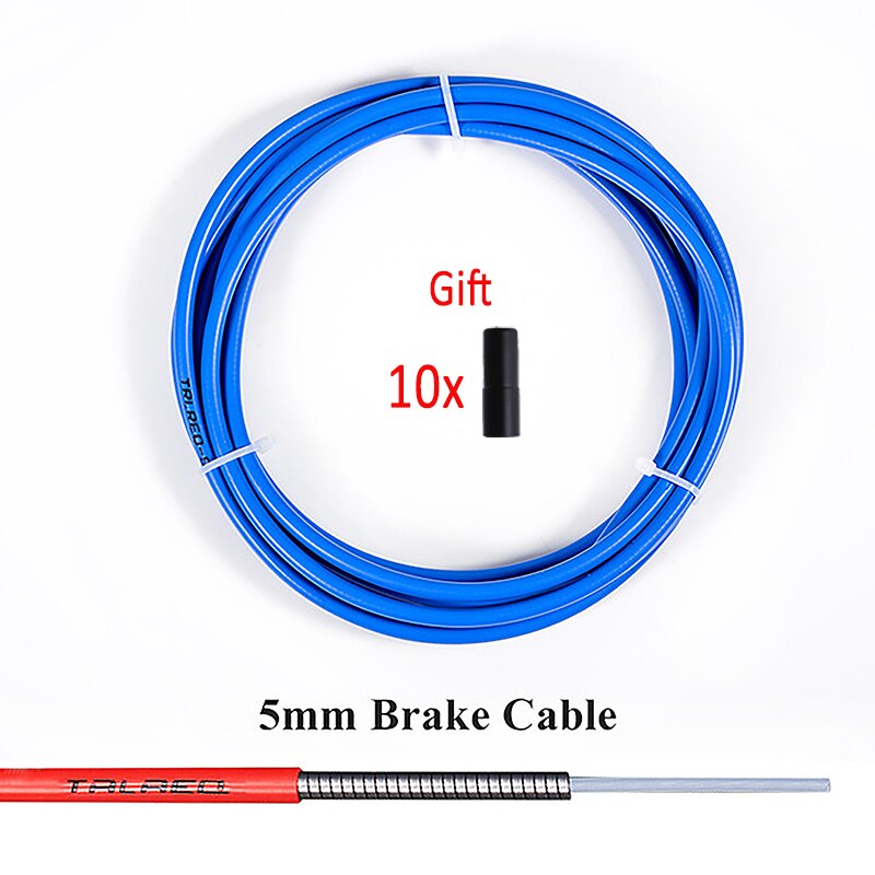 3M Universal Bicycle Brake Cable Housing Shift Cable Wire Pipe for 4mm/5mm MTB Road Bike Derailleur Brake Line Front Rear Tube: Navy Blue