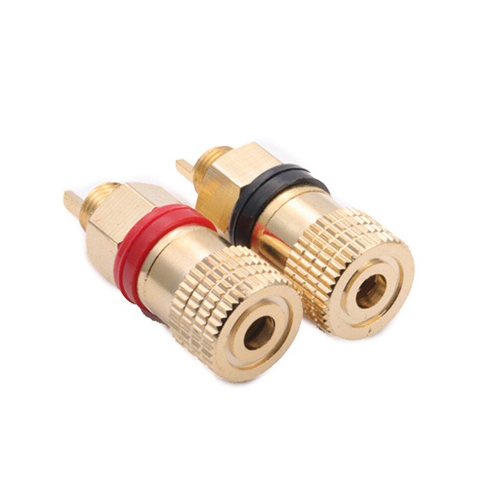 Connecteur de connexion R, borne de haut-parleur, en cuivre pur, courant élevé, Terminal de câble HIFI, connecteur de batterie au Lithium, 2 pièces