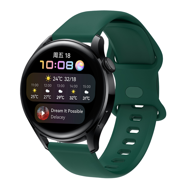 22mm Silicone Strap For Huawei Watch 3 / 3 Pro Smartwatch Replacement Easy-Fit Bracelet Colorful Sport Wristband Accessories