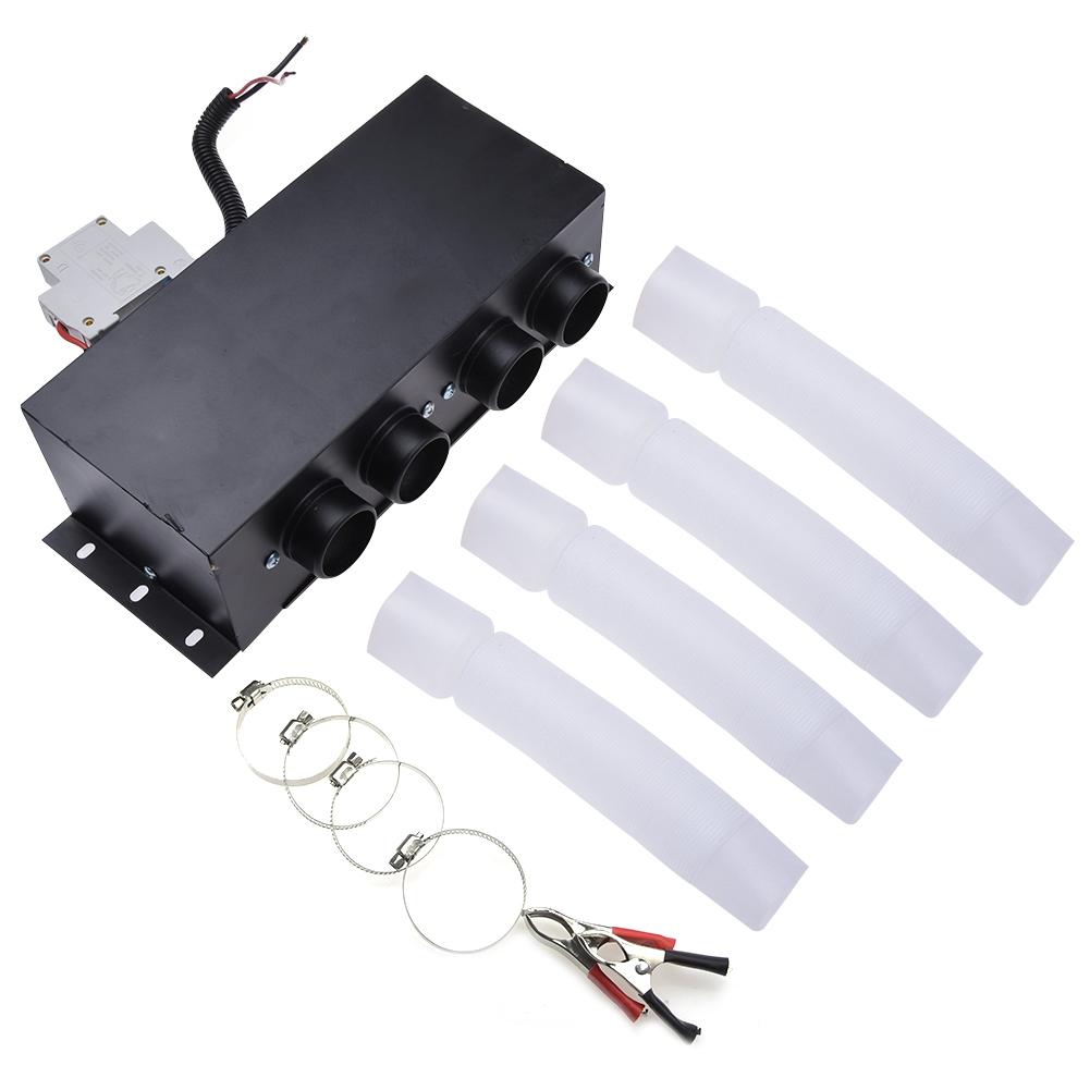Auxiliary Heater 12V Car Heater 600W/800W Winter Auto Glass Defroster Window Heater With Four Fans For RV, Boats, Trucks