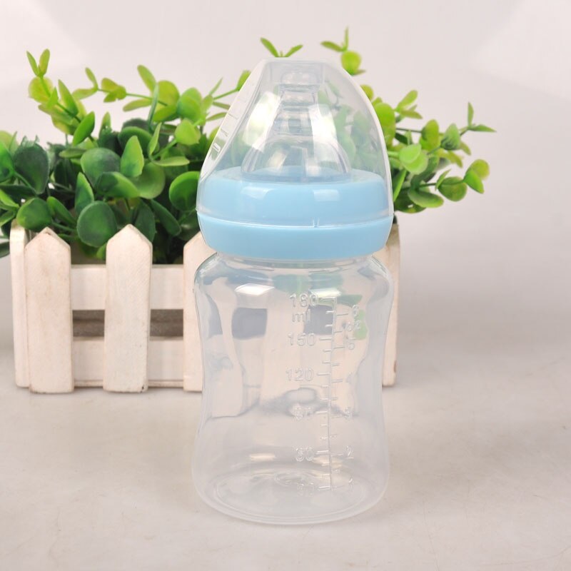Nouvelle solide PP bouteille 180 ml large bouche lait biberon bébé biberon fournitures maternelle et enfant: L