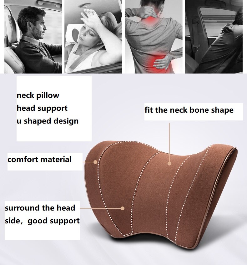 Douleur au cou voiture voyage oreiller voiture appui-tête coussin repose-tête soutien cervicales oreillers en forme de U voyage oreiller sommeil repos Pad