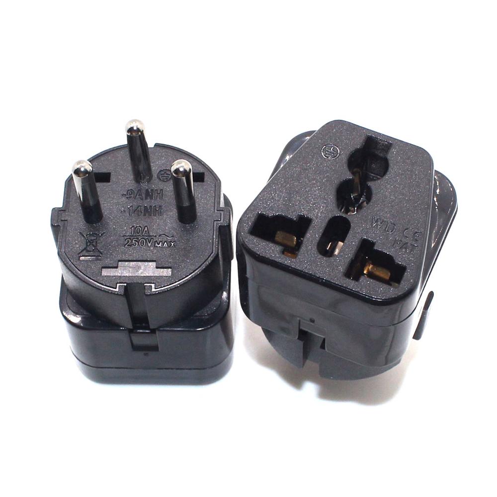 Israël Travel Adapter 2 Way Outlet Stekker Veranderen Au/Us/Eu/Uk Naar Israëlische 3 Pin geaarde Stekker Adapter Gew 10A 250V