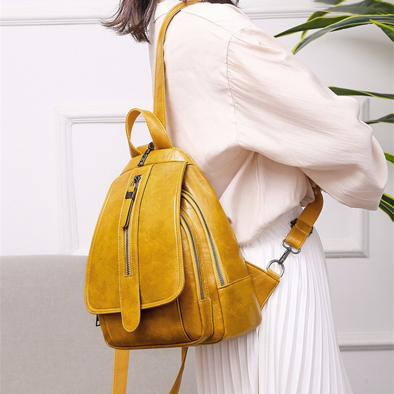 sac à dos femmes en cuir sacs à dos femme sac à bandoulière grand sacs d'école pour adolescentes voyage sac à dos