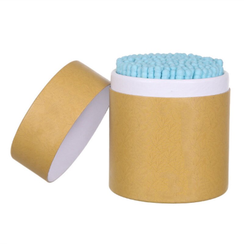 Bamboe Wattenstaafje Houten Sticks Zachte Wattenstaafjes Schoonmaken van Oor Tampons Microbrush Pampons Gezondheid Schoonheid 200 stks/doos: Blue-200PCS