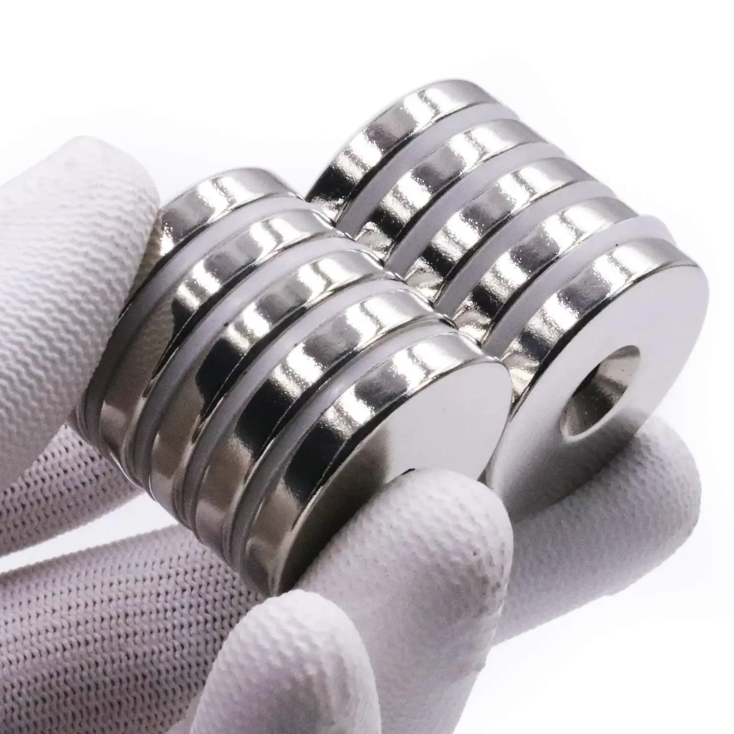 thumbnail image 2 of Small Round Magnets With Center Hole – Countersunk For Easy Mounting (Multi-Pack) 2 of 6