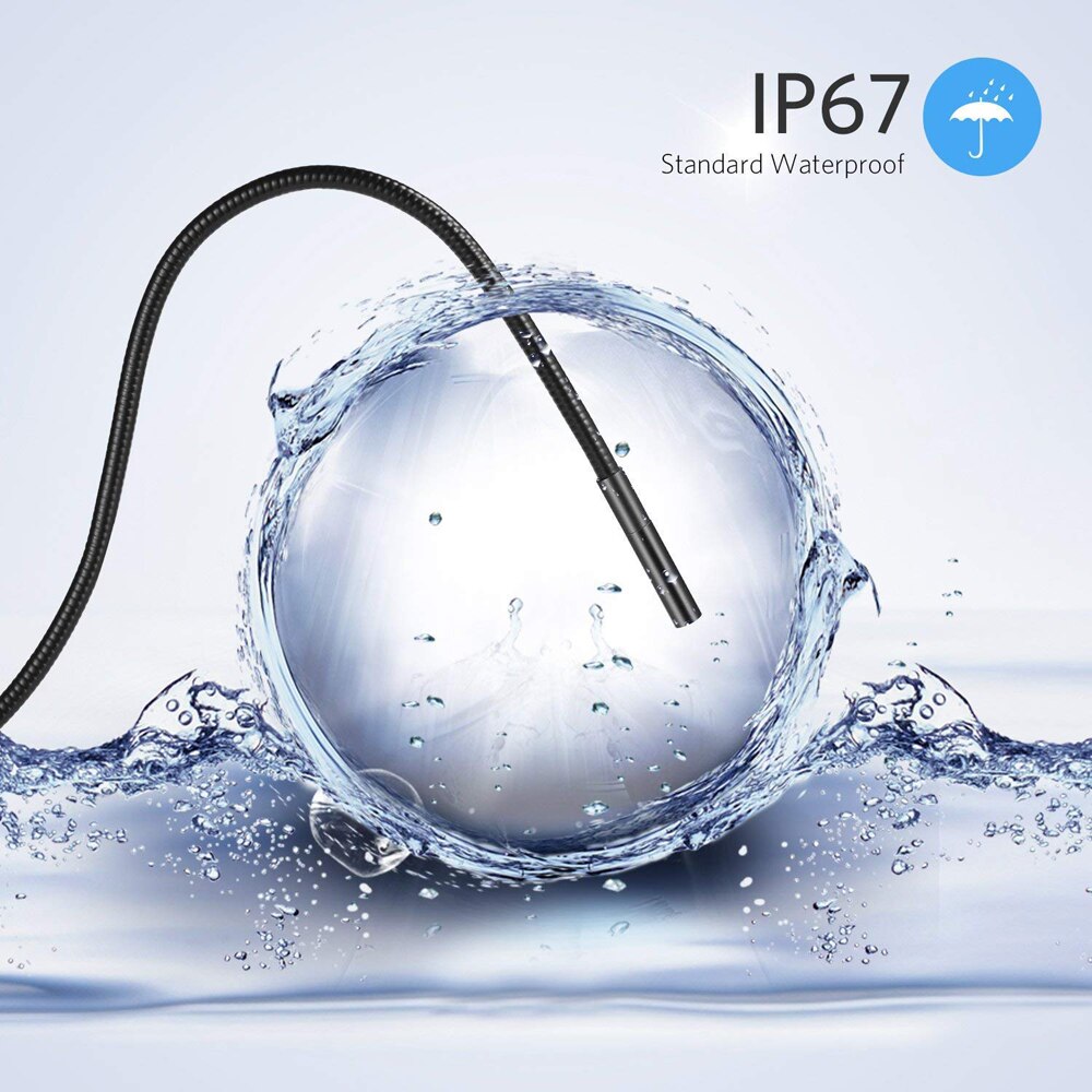 Android USB Endoscope Camera 5.5mm 7mm Lens Snake Soft Cable Tube Inspect Endoscope 6 Leds Light Waterproof Borescope For Phone