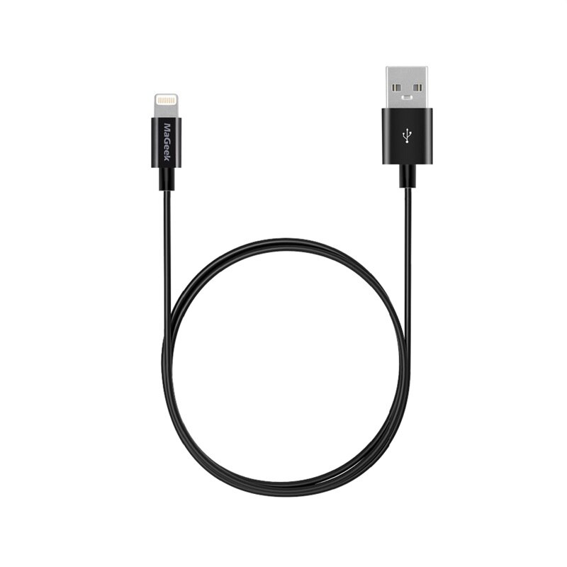 MaGeek 1m 1,8 m 3m Handy Kabel MFi Zertifiziert Blitz zu USB Kabel für iPhone Xs Max X 8 7 6 5 iPad Air iOS 12 11: Schwarz / 180cm Retail Package