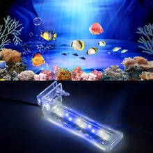 Aquarium Led Lighting Waterproof Fish Clip Light Crystal Aquarium Lamp Submersible Underwater Clip Lamp Plant Lamp Decor